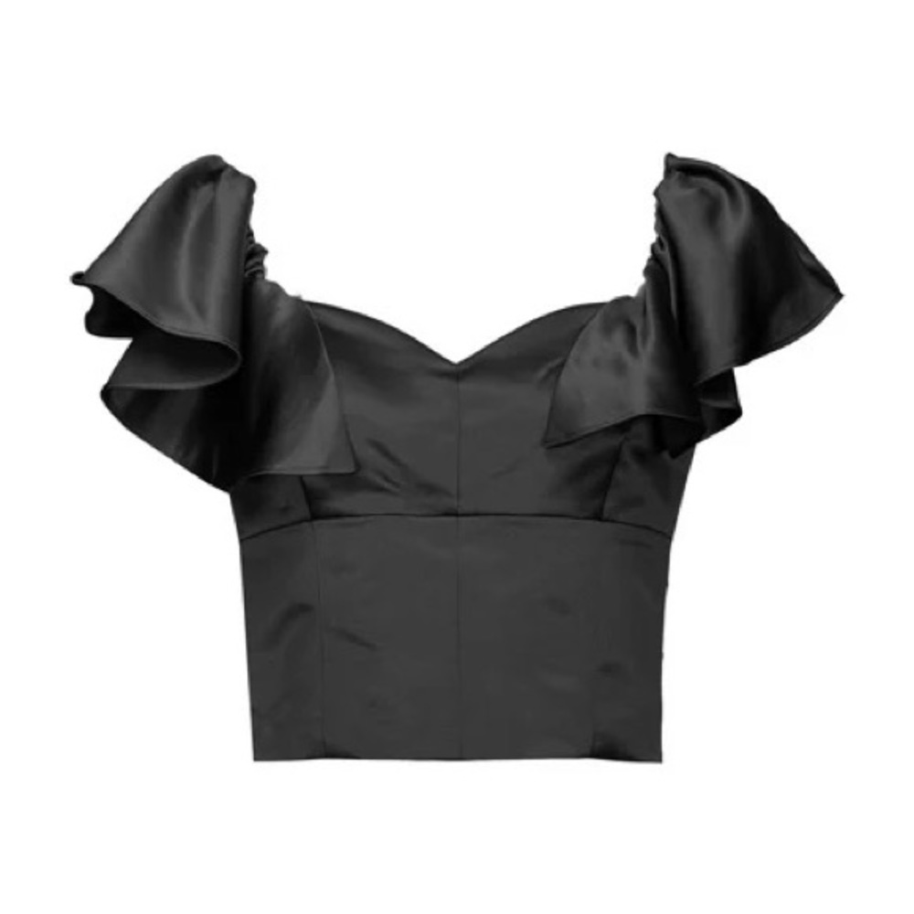 Pinko Derrek Top Duchesse in Limo Black